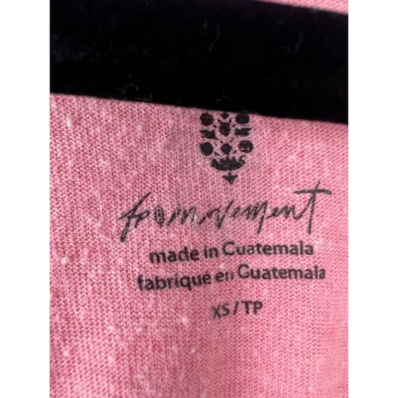 Free People City Vibes Oversized Tee in Pink XS - Picture 4 of 6